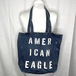 American Eagle Denim Tote Bag | Size: Large 17x15x4